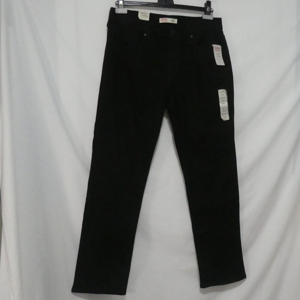 LEVI STRAUSS - Signature - Athletic Fit | 32 x 32 | Black Denim Flex Jeans | NWT